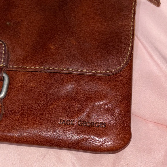 Jack Rogers Hand Stained Buffalo Leather Crossbody Bag - Picture 2 of 14